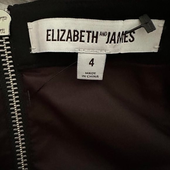 ELIZABETH and JAMES Black Ladies Career Pencil Skirt, 4 - Picture 5 of 7